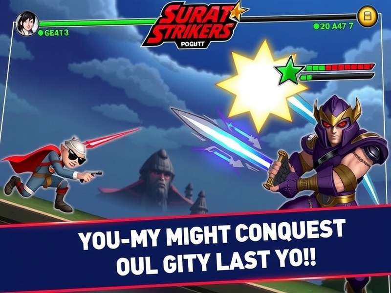 Surat Strikers Mighty Conquest gameplay screenshot